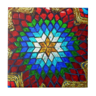 Farbige Mosaikkunst Fliese