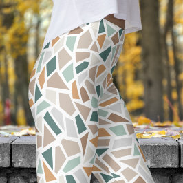 Farbige Mosiac-Tile-Print Leggings