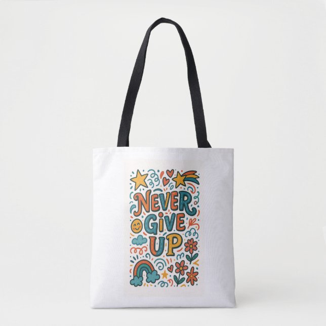 Farbige Motivierend Tote Tasche (Vorderseite)