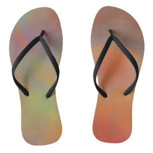 Farbige Murmelwolken Flip Flops