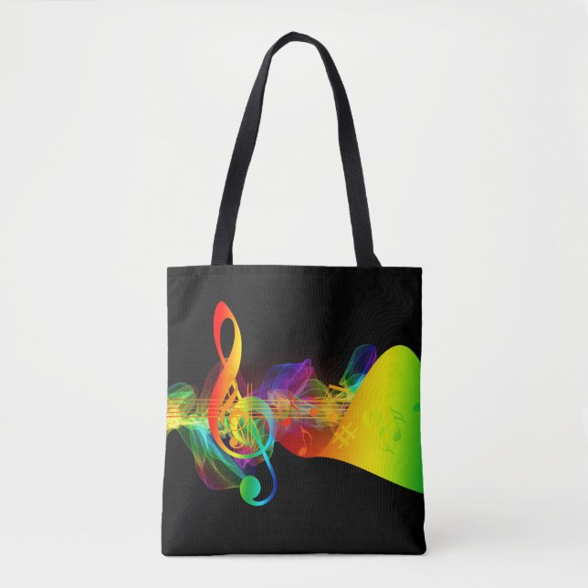 Farbige musikalische Note Tasche (Vorderseite)