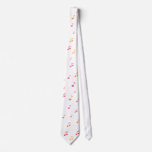 Farbige Musikernotes: Necktie / Krawatte