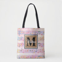 Farbige Musiknote Musician Monogram
