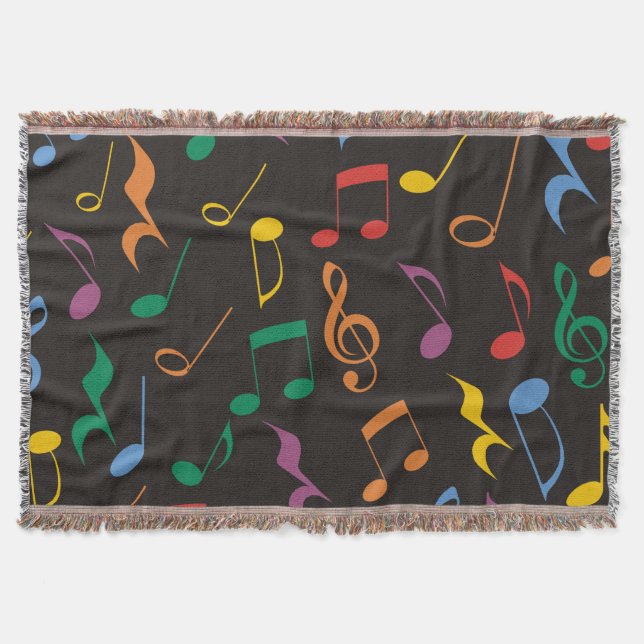Farbige Musiknoten Decke (Vorderseite)