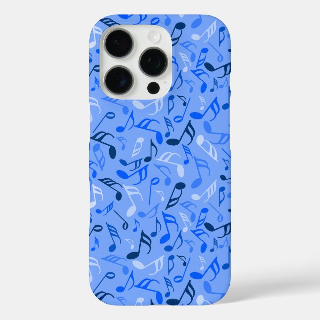 Farbige Musiknoten iPhone 16 Pro Hülle (Rückseite)