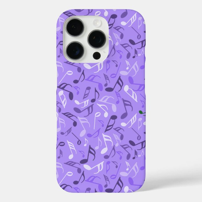 Farbige Musiknoten iPhone 16 Pro Hülle (Rückseite)