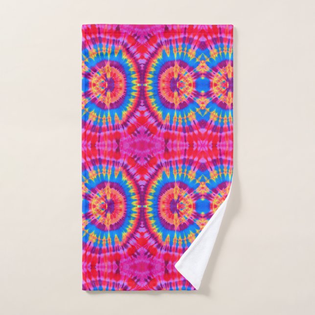 Farbige Muster Krawatte-Farbstoff Bohemian Handtuch (Handtuch)