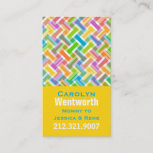 Farbige Musternetzkarte Telefonnummerkarte