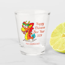 Farbige Niedliche Cartoon Dragon Chinesisch Neues 