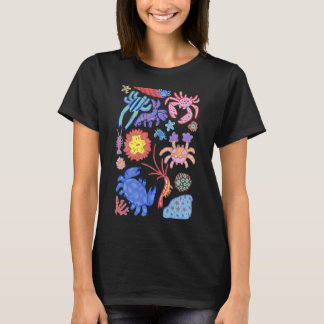 Farbige Niedliche Hawaiianische Gefärbte Krawatte  T-Shirt