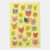Farbige Niedliche Katzen Kätzchen blau