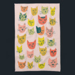 Farbige Niedliche Katzen Kätzchen Pink Geschirrtuch<br><div class="desc">Dekorieren Sie Ihre Küche mit diesem niedlichen Handtuch. Macht ein tolles Haus-Erwärmung oder Jubiläum Geschenk! Sie können ihn anpassen und auch Text hinzufügen. Karo in meinem Shop für viel mehr Farben und Muster und passende Küchenartikel!</div>