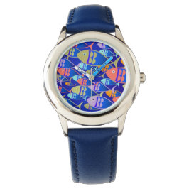 Farbige, Niedliche Mehrfarbenanschlüsse für Fische Armbanduhr
