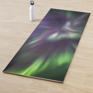 Farbige Nordlichter Yogamatte