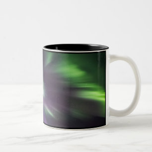 Farbige Nordlichter Zweifarbige Tasse