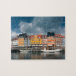 Farbige Nyhavn Wasserfront Kopenhagen Dänemark<br><div class="desc">Dieses atemberaubende Puzzle mit Stadttheater besticht durch die wunderschöne Kanalfront von Nyhavn in Dänemark. #nyhavn #jigsawpuzzle #stockingstuffs #games</div>