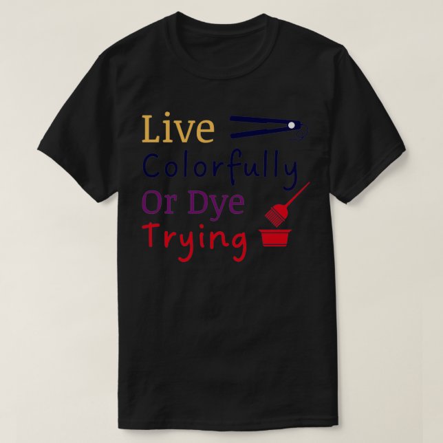 Farbige oder farbige Live-Übertragung4 T-Shirt (Design vorne)