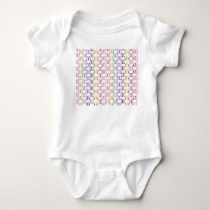 Farbige offene Kreise Baby Strampler