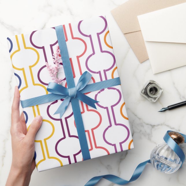 Farbige offene Kreise Geschenkpapier (Schenken)