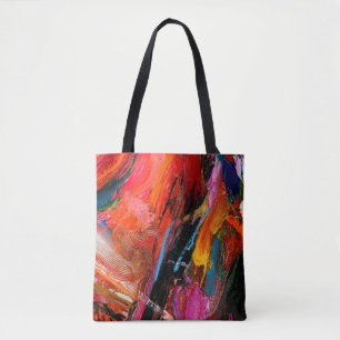 Farbige Ölmalpinselstrich abstrakt Hintergrund Tasche
