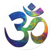Farbige Om Yoga Symbole