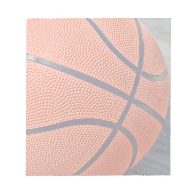 Farbige Orange Basketball Notizblock (Vorderseite)