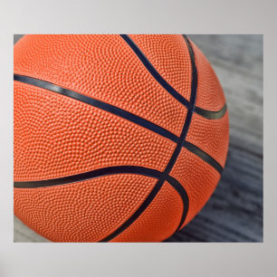 Farbige Orange Basketball Poster