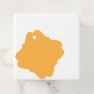 Farbige Orange-Hintergrundtexte für Web und Print Geschenkanhänger