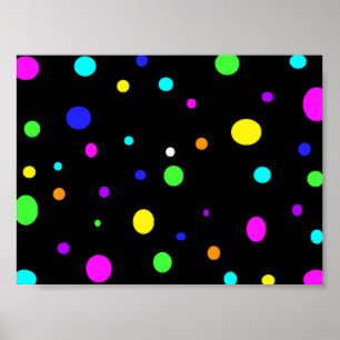 Farbige Orbs-Poster Poster