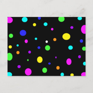 Farbige Orbs-Postkarte Postkarte