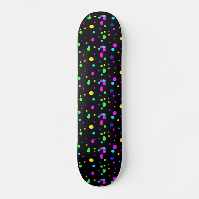 Farbige Orbs-Skateboard Skateboard (Vorderseite)