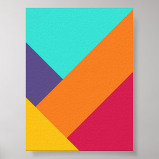Farbige Origami-Papierkunst Poster