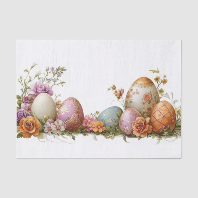 Farbige Ostereier Seidenpapier (Vorderseite)