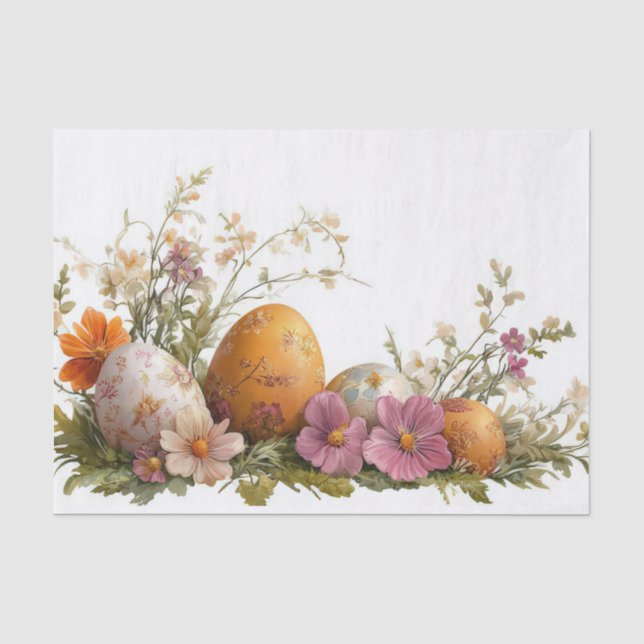 Farbige Ostereier Seidenpapier (Vorderseite)
