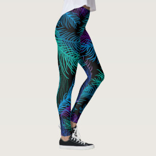 Farbige Palm-Blätter Leggings