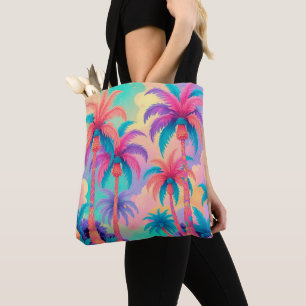 Farbige Palmen Tasche