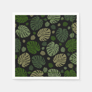 Farbige Palmwedel Serviette