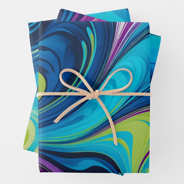 Farbige Papierhandtücher aus Marmor Geschenkpapier Set (Von Creator hochgeladen)