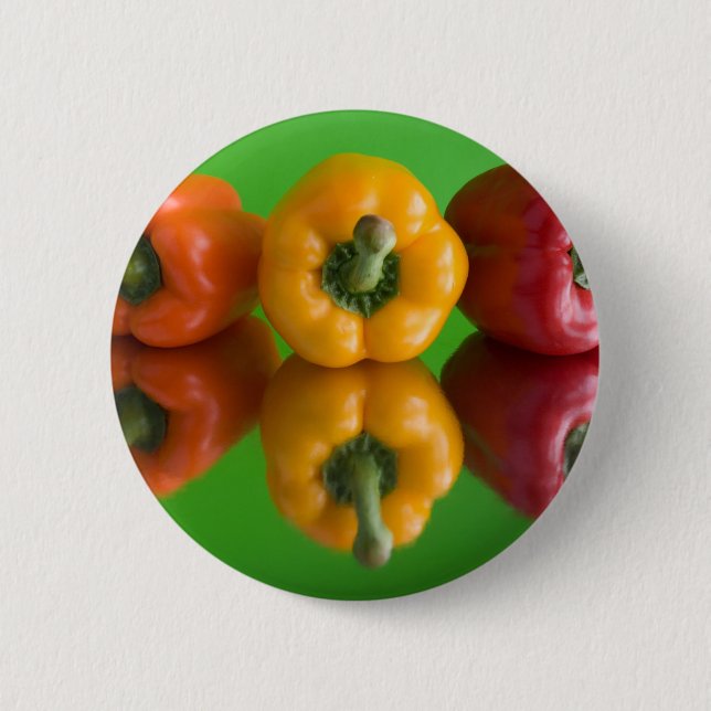 farbige Paprika Button (Vorderseite)
