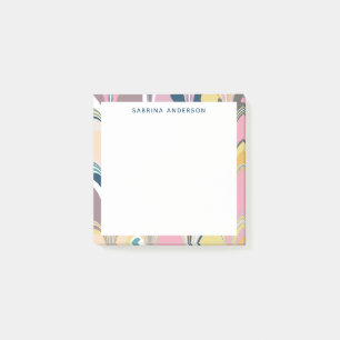 Farbige Pastel Abstrakt Paint Wirbel Personalisier Post-it Klebezettel