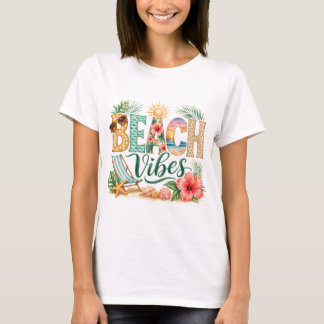FARBIGE PASTELL-TROPISCHE STRAND-VIBES T-Shirt