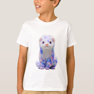 Farbige Pastell-Wasserfarbe-Illustration eines Fre T-Shirt