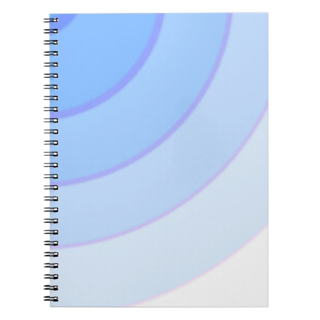 Farbige Pastellfarben, blau Notizblock (Vorderseite)