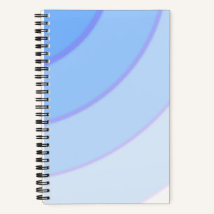 Farbige Pastellfarben, blau Notizbuch