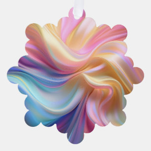 Farbige Pastellseide Ornament Karte