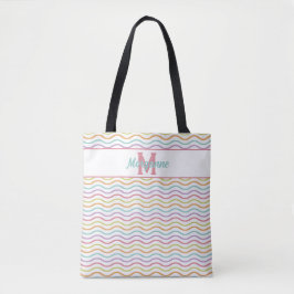 Farbige Pastelltafel für Monogramm Tasche