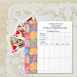 Farbige Patchwork-Brücke-Punktestand Notizblock