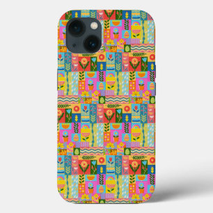 Farbige Patchwork RAHMEN vintage Case-Mate iPhone Hülle