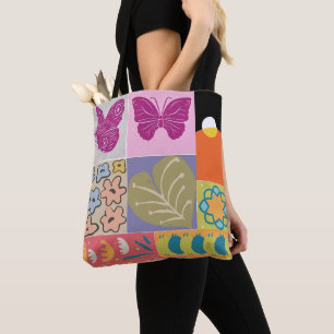 Farbige Patchwork-Rahmen-Vintage Tasche