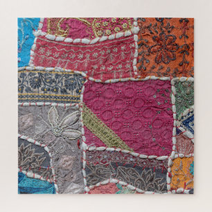 Farbige Patchwork-Teppiche Details